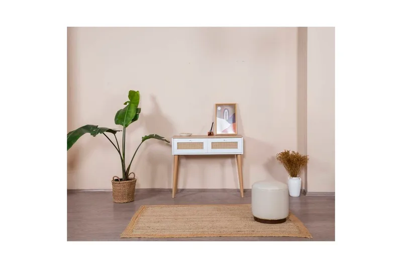 Kommode Terra Hvid / Eg - Hvid/Lysfarvet træ - Møbler - Borde - Aflastningsbord - Lampebord