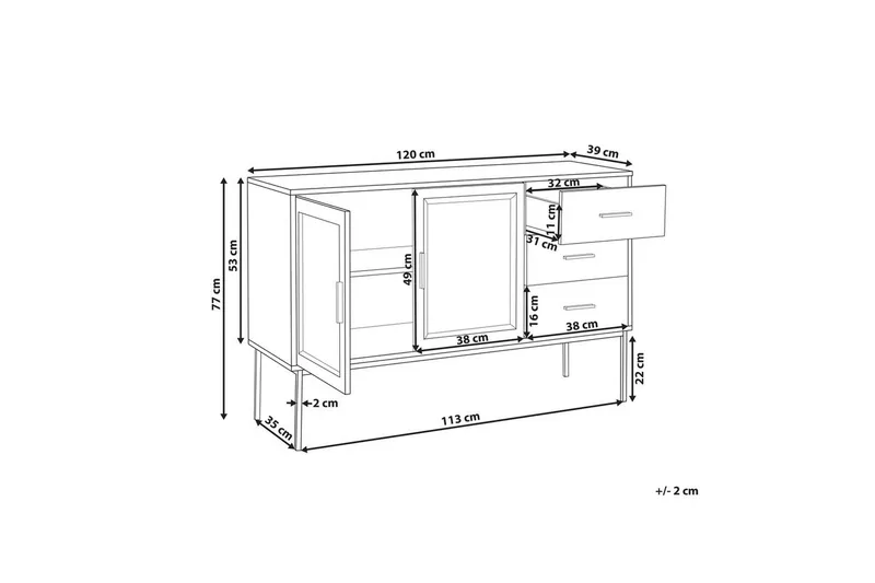 Kommode Pasco - Møbler - Borde - Aflastningsbord - Lampebord