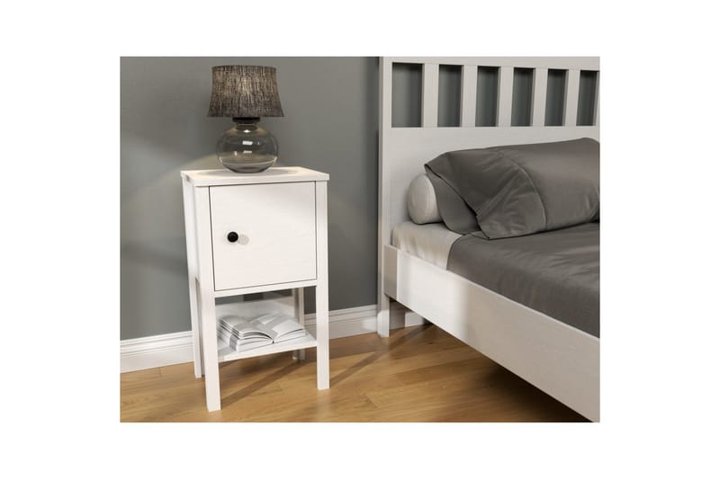 Konrul Natbord 40 cm - Natur/Hvid - Møbler - Borde - Aflastningsbord - Sengebord