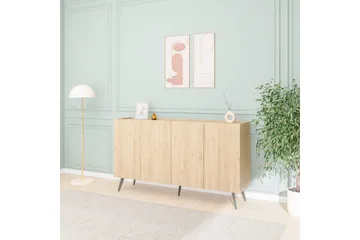 Konsol Bulskoll Eg - Mellemfarvet træ - Møbler - Borde - Aflastningsbord - Entrébord