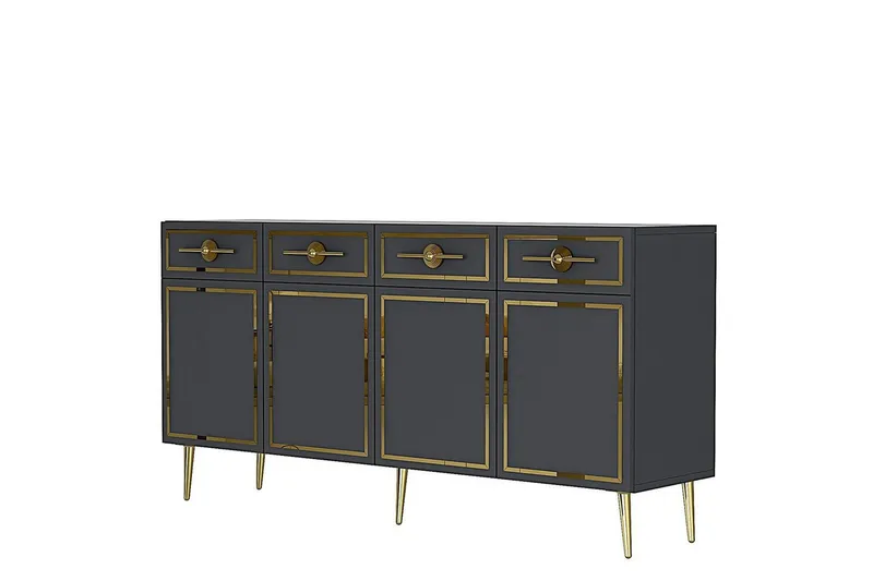 Konsol Colomieuy Antracit / Rany - Antracit / Rany - Møbler - Borde - Aflastningsbord - Entrébord