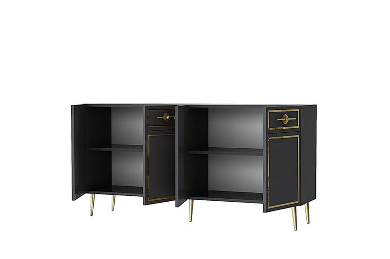 Konsol Colomieuy Antracit / Rany - Antracit / Rany - Møbler - Borde - Aflastningsbord - Entrébord