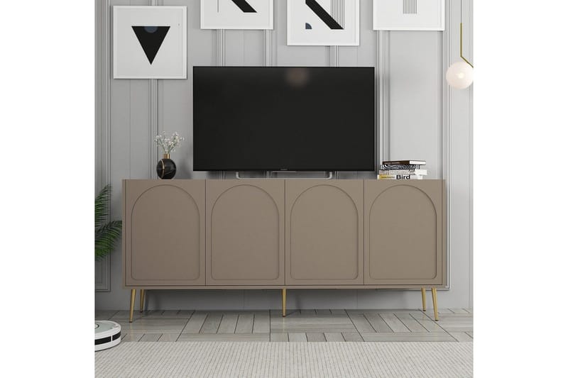 Konsol Hazim Atlas / Rany - Guld/Multifarvet - Møbler - Borde - Aflastningsbord - Entrébord