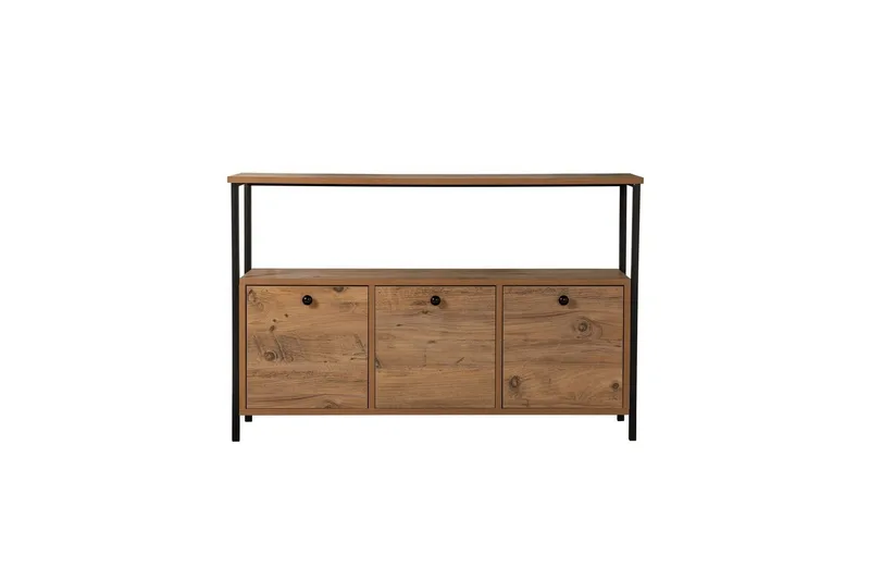 Konsol Hemani Atlantisk Fyr Sort - Atlantisk Fyr Sort - Møbler - Borde - Aflastningsbord - Entrébord