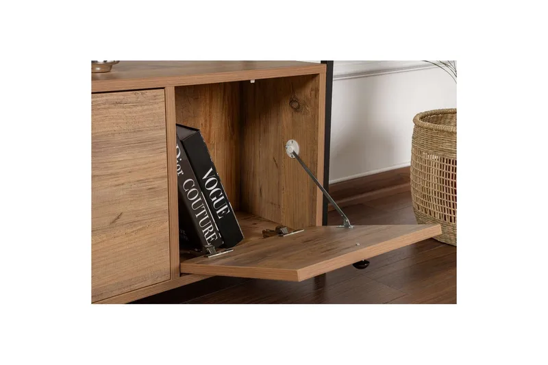 Konsol Hemani Atlantisk Fyr Sort - Atlantisk Fyr Sort - Møbler - Borde - Aflastningsbord - Entrébord