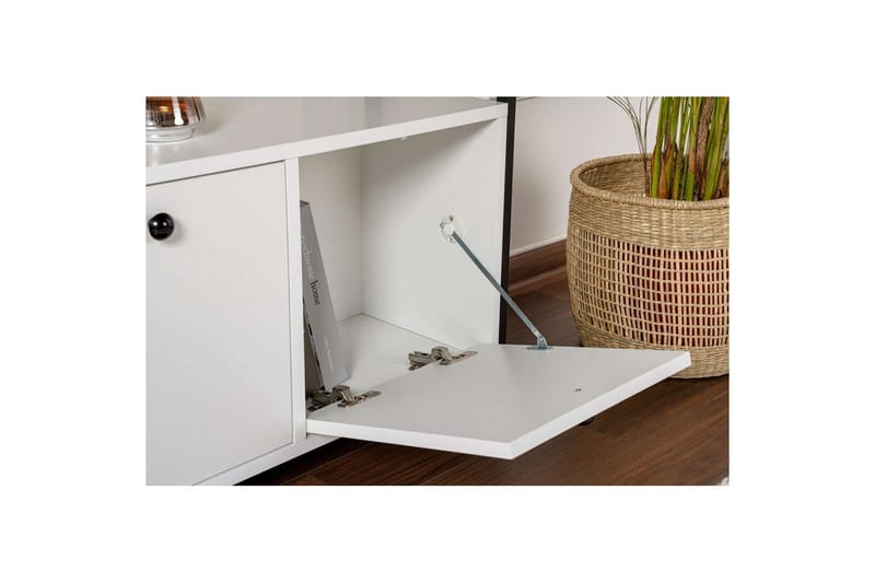 Konsol Hemani Hvid Sort - Hvid Sort - Møbler - Borde - Aflastningsbord - Entrébord