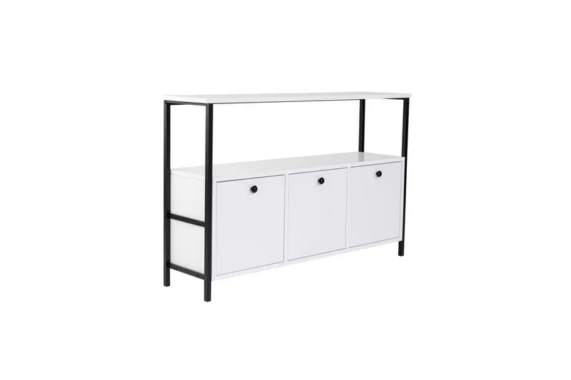 Konsol Hemani Hvid Sort, Hvid Sort