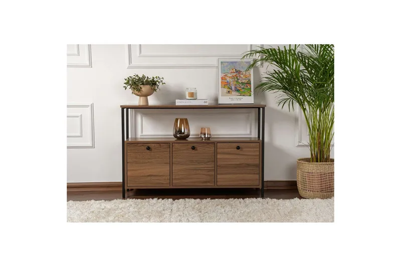 Konsol Hemani Valnød Sort - Valnød Sort - Møbler - Borde - Aflastningsbord - Entrébord