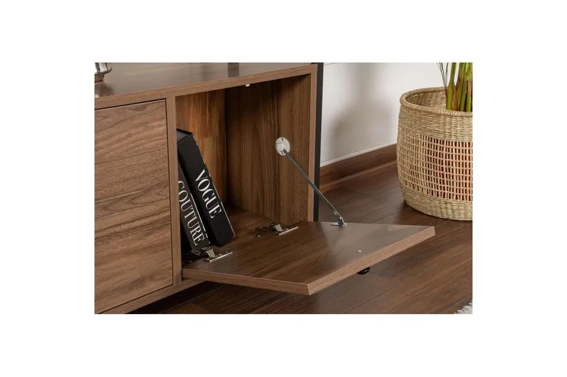 Konsol Hemani Valnød Sort - Valnød Sort - Møbler - Borde - Aflastningsbord - Entrébord