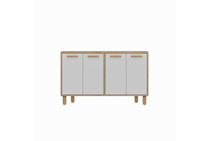 Konsol Hungirr Sudamal Eg / Hvid - Sudamal Eg / Hvid - Møbler - Borde - Aflastningsbord - Entrébord