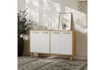 Konsol Hungirr Sudamal Eg / Hvid - Sudamal Eg / Hvid - Møbler - Borde - Aflastningsbord - Entrébord