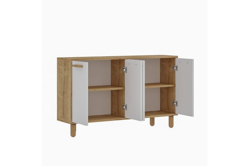 Konsol Hungirr Sudamal Eg / Hvid - Sudamal Eg / Hvid - Møbler - Borde - Aflastningsbord - Entrébord