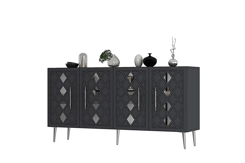 Konsol Ilna Antracit / Sølv, Antracit / Sølv