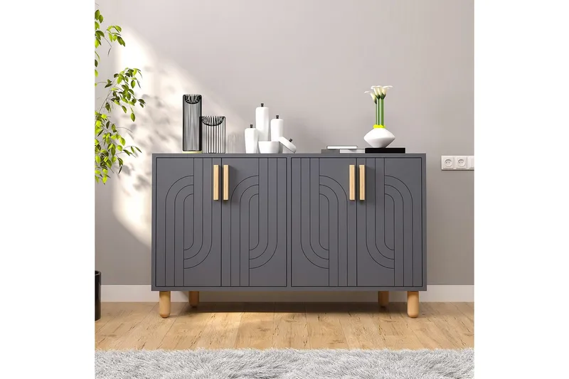 Konsol Januka Antracit - Antracit - Møbler - Borde - Aflastningsbord - Entrébord