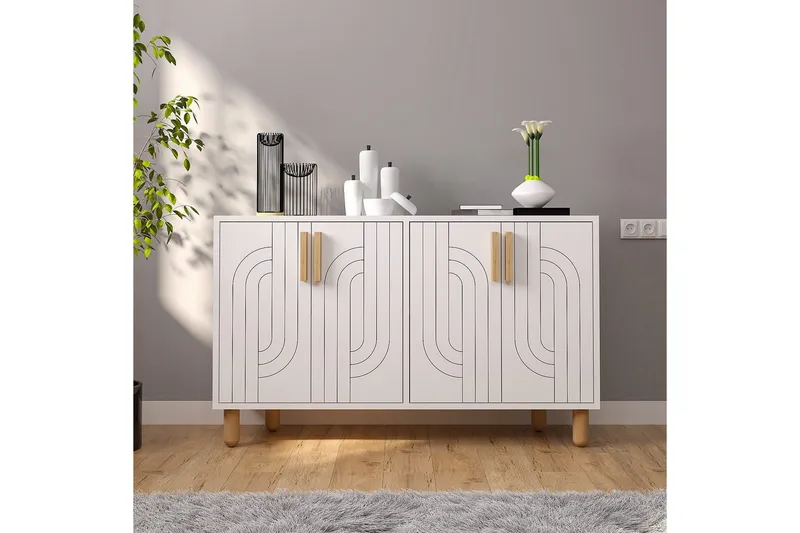 Konsol Januka Hvid - Hvid - Møbler - Borde - Aflastningsbord - Entrébord