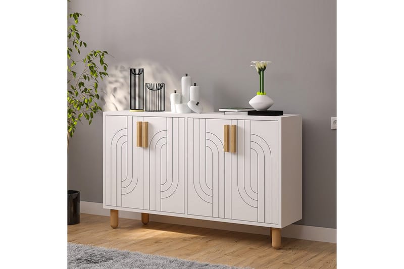 Konsol Januka Hvid - Hvid - Møbler - Borde - Aflastningsbord - Entrébord