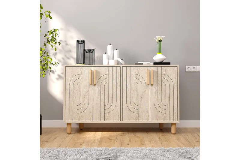 Konsol Januka Traverten - Traverten - Møbler - Borde - Aflastningsbord - Entrébord