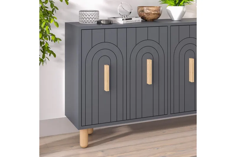 Konsol Kambuku Antracit - Antracit - Møbler - Borde - Aflastningsbord - Entrébord