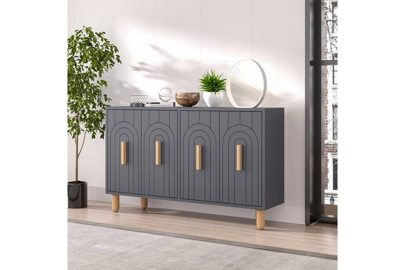 Konsol Kambuku Antracit - Antracit - Møbler - Borde - Aflastningsbord - Entrébord