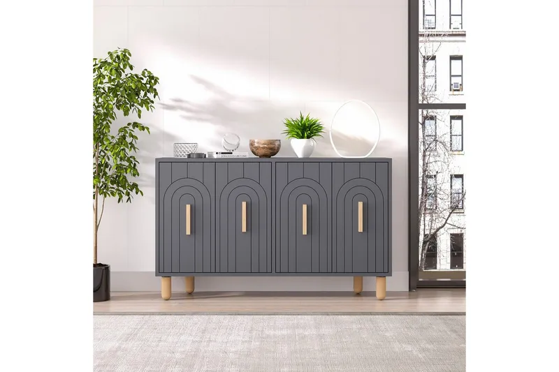 Konsol Kambuku Antracit - Antracit - Møbler - Borde - Aflastningsbord - Entrébord