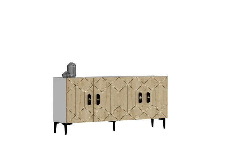 Konsol Kaysie Hvid / Sudamal Eg, Hvid / Sudamal Eg