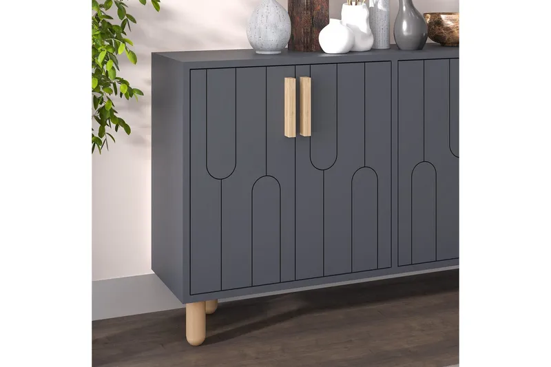 Konsol Masateru Antracit - Antracit - Møbler - Borde - Aflastningsbord - Entrébord