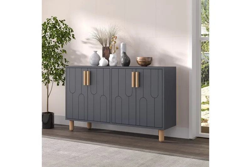 Konsol Masateru Antracit - Antracit - Møbler - Borde - Aflastningsbord - Entrébord