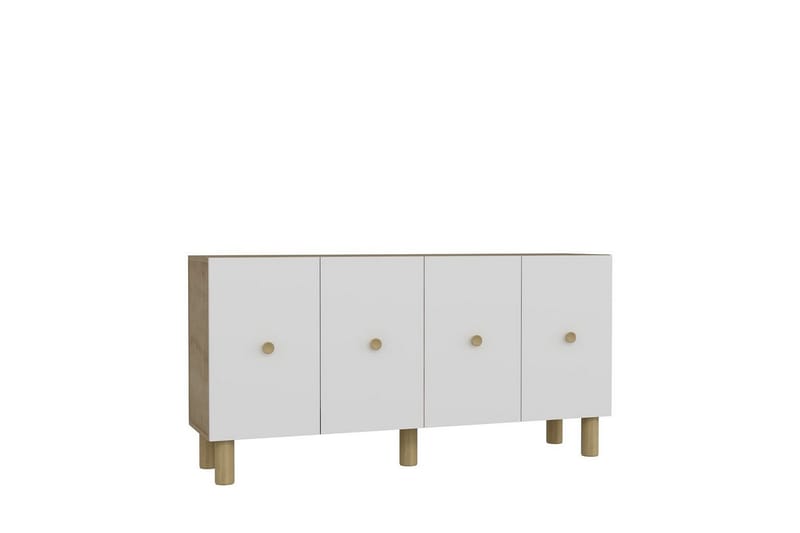 Konsol Mono Sudamal Eg / Hvid - Sudamal Eg / Hvid - Møbler - Borde - Aflastningsbord - Entrébord