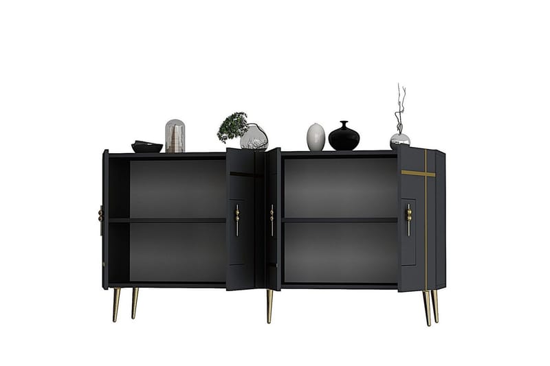 Konsol Safidonya Antracit / Rany - Antracit / Rany - Møbler - Borde - Aflastningsbord - Entrébord