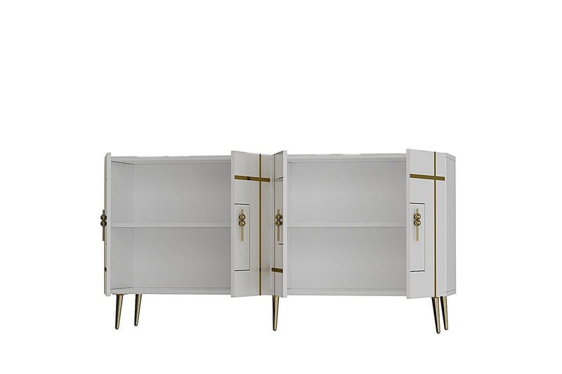 Konsol Safidonya Hvid / Rany - Hvid / Rany - Møbler - Borde - Aflastningsbord - Entrébord