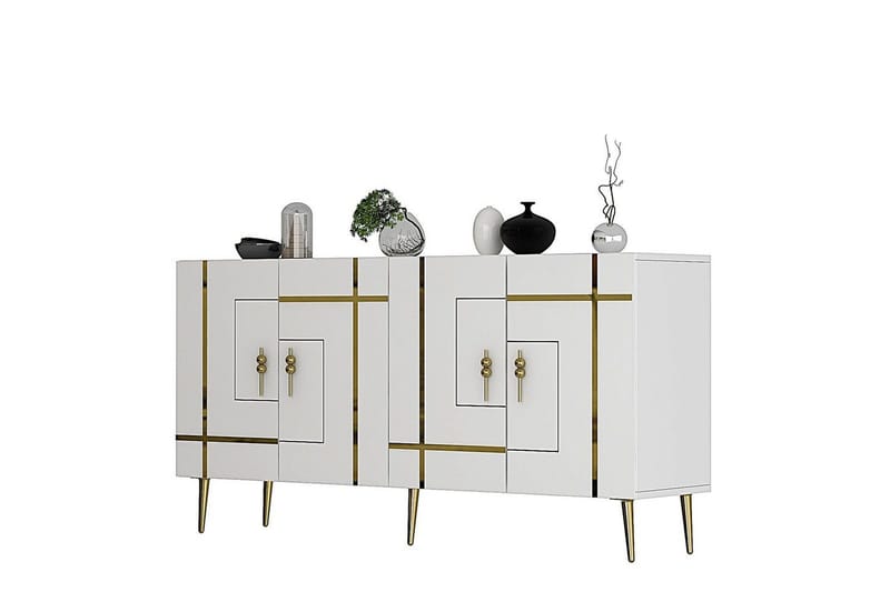 Konsol Safidonya Hvid / Rany - Hvid / Rany - Møbler - Borde - Aflastningsbord - Entrébord