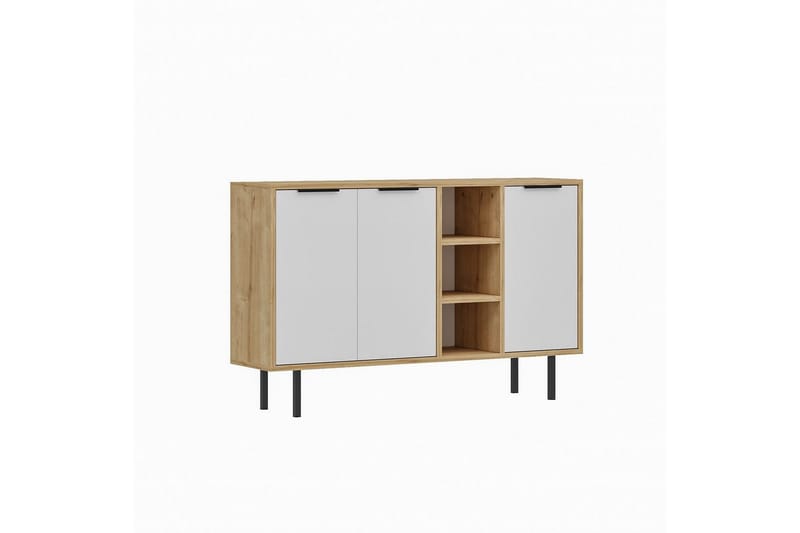 Konsol Schmida safir eg / hvid - Blå/Hvid - Møbler - Borde - Aflastningsbord - Entrébord