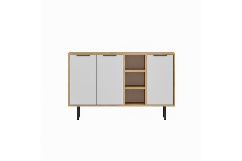 Konsol Schmida safir eg / hvid, Blå/Hvid