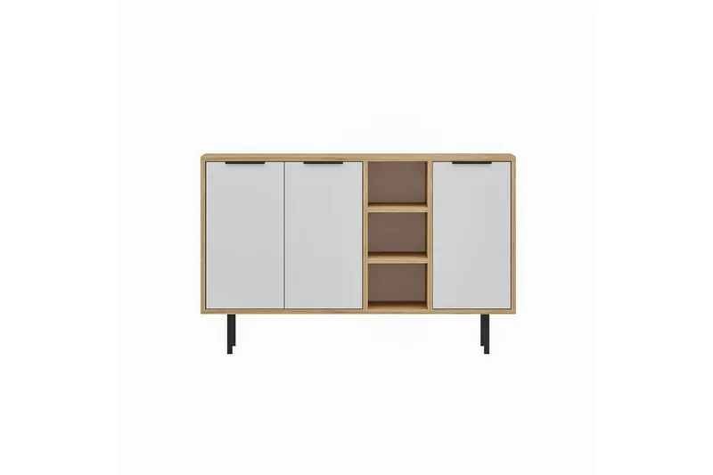 Konsol Schmida safir eg / hvid, Blå/Hvid