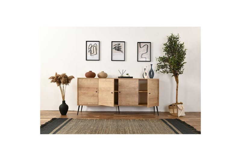 Konsol Selougate Eg - Mellemfarvet træ - Møbler - Borde - Aflastningsbord - Entrébord