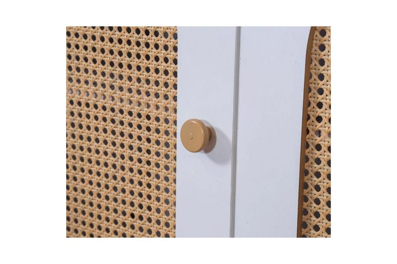 Konsol Terra Hvid / Eg - Mellemfarvet træ/Hvid - Møbler - Borde - Aflastningsbord - Entrébord