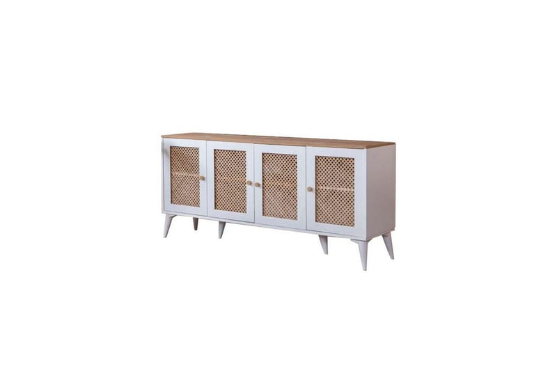 Konsol Velin Hvid / Eg - Hvid / Eg - Møbler - Borde - Aflastningsbord - Entrébord