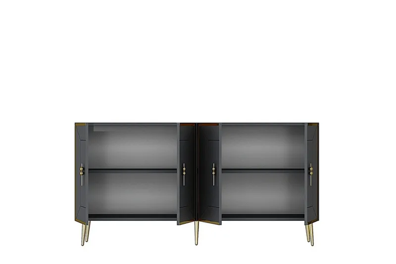 Konsol Virdel Antracit / Rany - Antracit / Rany - Møbler - Borde - Aflastningsbord - Entrébord