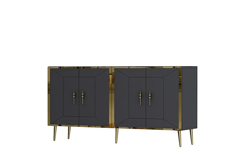 Konsol Virdel Antracit / Rany - Antracit / Rany - Møbler - Borde - Aflastningsbord - Entrébord