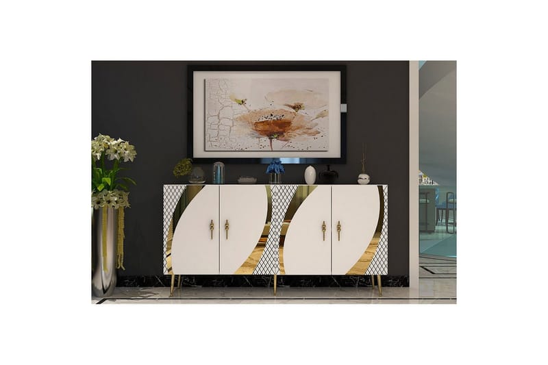 Konsol Zoman Hvid / Rany - Hvid / Rany - Møbler - Borde - Aflastningsbord - Entrébord