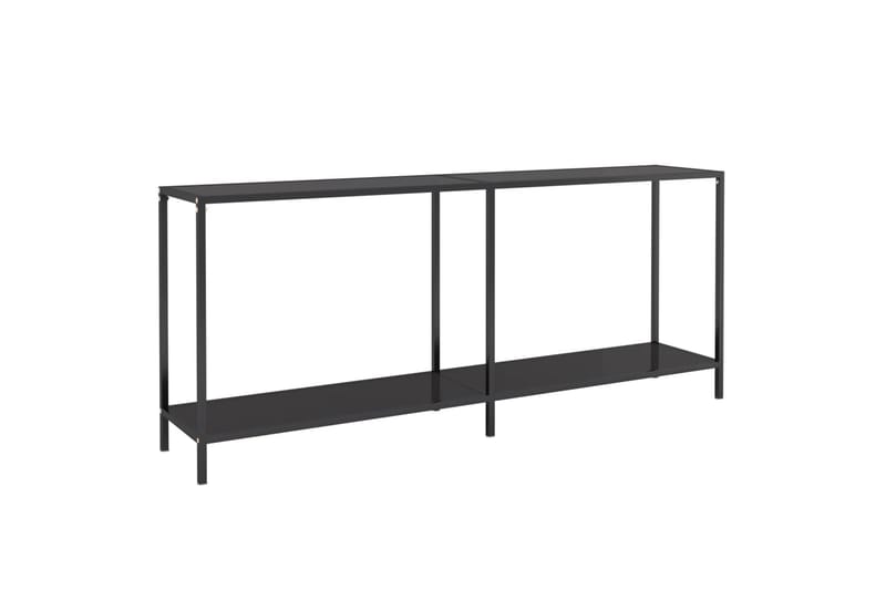 konsolbord 180x35x75,5 cm hærdet glas sort - Sort - Møbler - Borde - Aflastningsbord - Konsolbord & sidebord