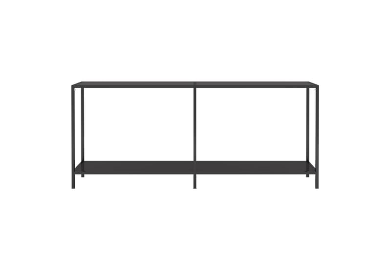 konsolbord 180x35x75,5 cm hærdet glas sort - Sort - Møbler - Borde - Aflastningsbord - Konsolbord & sidebord