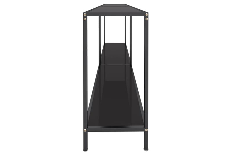 konsolbord 180x35x75,5 cm hærdet glas sort - Sort - Møbler - Borde - Aflastningsbord - Konsolbord & sidebord