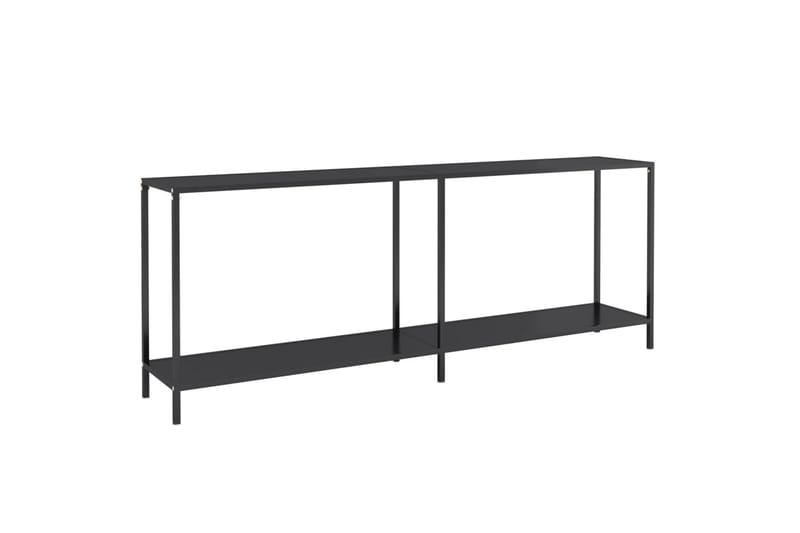 konsolbord 200x35x75,5 cm hærdet glas sort - Sort - Møbler - Borde - Aflastningsbord - Konsolbord & sidebord