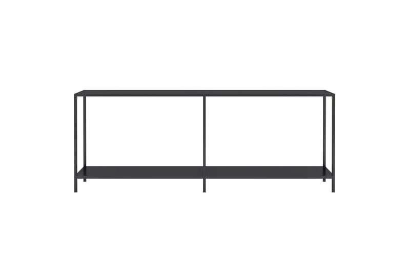 konsolbord 200x35x75,5 cm hærdet glas sort - Sort - Møbler - Borde - Aflastningsbord - Konsolbord & sidebord