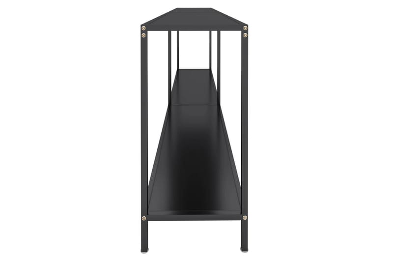 konsolbord 200x35x75,5 cm hærdet glas sort - Sort - Møbler - Borde - Aflastningsbord - Konsolbord & sidebord