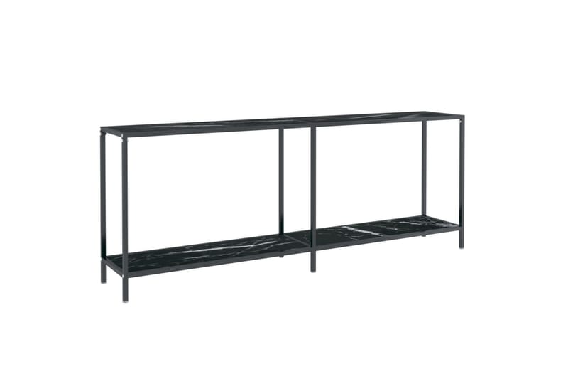 konsolbord 200x35x75,5 cm hærdet glas sort - Sort - Møbler - Borde - Aflastningsbord - Konsolbord & sidebord