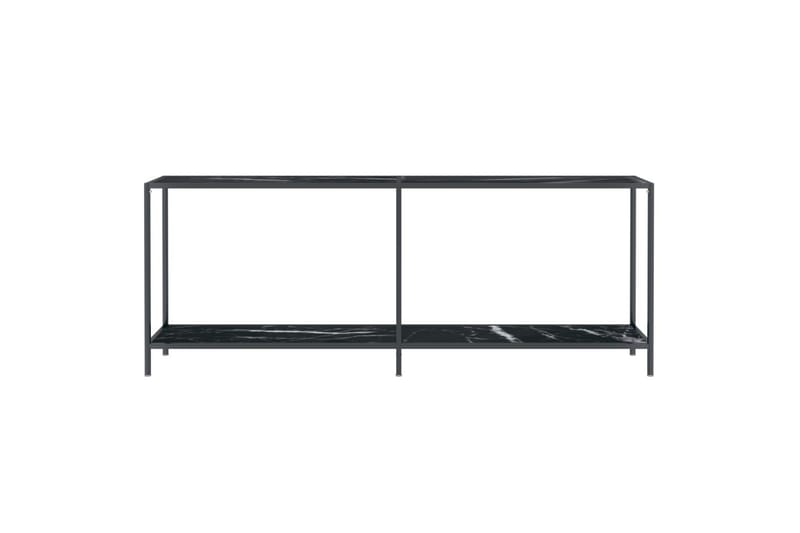 konsolbord 200x35x75,5 cm hærdet glas sort - Sort - Møbler - Borde - Aflastningsbord - Konsolbord & sidebord