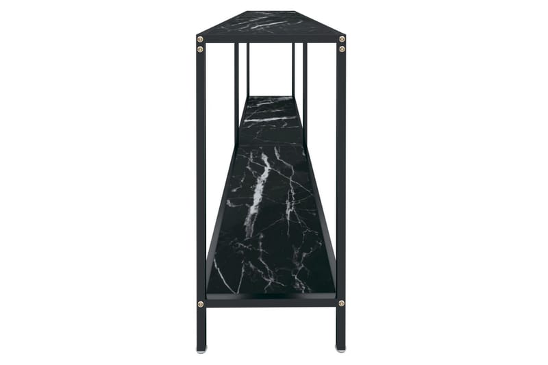 konsolbord 200x35x75,5 cm hærdet glas sort - Sort - Møbler - Borde - Aflastningsbord - Konsolbord & sidebord