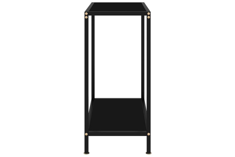 Konsolbord 60x35x75 cm hærdet glas sort - Sort - Entrébord - Konsolbord & sidebord